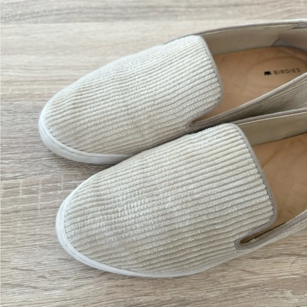 Birdies The Swift Corduroy Oatmeal‎ Slip On Loafers 7.5
